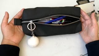 خياطة مقلمة أو حقيبة مكياج  DIY Easy Zippered Box Pouch Tutorial  Makeup Bag  a pencil case [upl. by Chita]