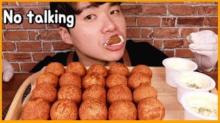 BHC 뿌링클소스 치즈볼 이팅사운드 ASMR말없음  Bburinkle Cheese Ball Eating Sound ASMRNo talking [upl. by Elbas]