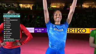 Larissa Iapichino Italy Long Jump  World Indoor Championships 2022 [upl. by Aicened]