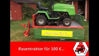 Rasentraktor für 100€  can we fix it  Viking GT16H  Teil 13  Fehlersuche und Demontage [upl. by Child]