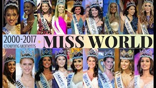 Vlogeant1 Miss World Crowning Moments 20002017 [upl. by Granese]