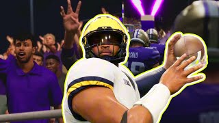 1 Michigan Enters HOSTILE TERRITORY in Washington  College Football 25 Road to Glory Ep 6 [upl. by Neeuq]