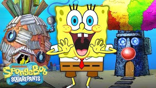 Every Time Bikini Bottom Homes were Remodeled 🔨  55 Minute Compilation  SpongeBob [upl. by Buchalter322]