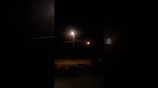 101224 the moon lower then the street light Remote Alaska [upl. by Sahcnip]