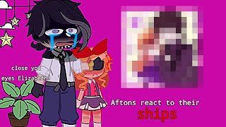 FNAF Aftons family react to their shipsGACHA CLUB special 133k [upl. by Nations]