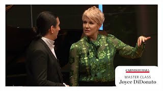 Carnegie Hall Master Class Joyce DiDonato [upl. by Eilsil]