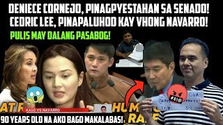 SABOG RAFFY TULFO at mga SENADOR PINAPALUHOD sina DENIECE CORNEJO at CEDRIC LEE kay VHONG NAVARRO [upl. by Nylecoj]