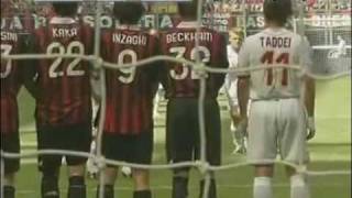 AC Milan vs AS Roma 01 great free kick John Arne Riise 24052009 [upl. by Anolla326]