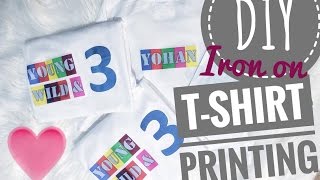 DIY Ironon Tshirt Printing [upl. by Ingra288]