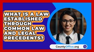 What Is A Law Established Through Common Law And Legal Precedents  CountyOfficeorg [upl. by Arimahs]