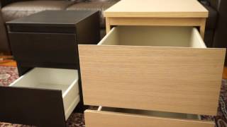 Ikea 2Drawer Chests KULLEN vs MALM [upl. by Tol]