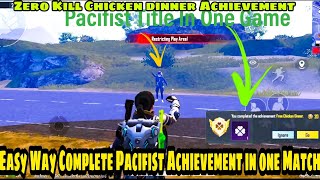 Pacifist Title In BgmiPubg Mobile Pacifist Achievement [upl. by Aivatnahs]