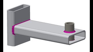 2  Modelling of Welds in the Autodesk Inventor Weld Environment [upl. by Missie]