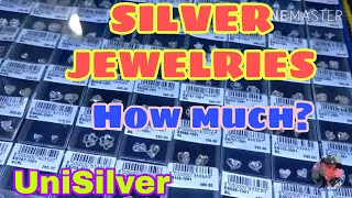 HOW MUCH DOES SILVER JEWELRY COST Magkano silver jewelries sa UniSilverPrice canvass l Mall Tour [upl. by Suolekcin]