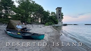 Camping on a Deserted Island next to an Abandoned Lighthouse  Morning Rain [upl. by Horowitz559]