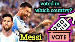 Argentinian Messi voted in which country [upl. by Bradlee]