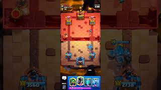 Enemy Shocked by Clone Spell  Golem Attack ⚔️🔥 Epic Clash Royale Battle gaming shortsviral [upl. by Draned]