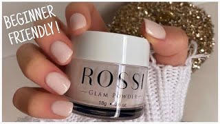 BEGINNER FRIENDLY DIP POWDER NAILS AT HOME FT ROSSI NAILS  CHARLIZE PEREZ [upl. by Vacuva]