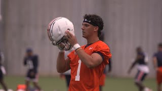 First look at Auburn transfer QB Payton Thorne as Tigers open fall camp [upl. by Hewitt390]