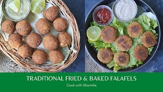 Traditional Fried amp Oven Baked Falafel  Healthy Falafel  falafelrecipe [upl. by Enrev237]