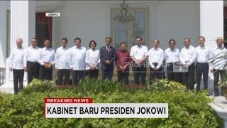 Presiden Jokowi Perkenalkan Satu Persatu Kabinet Barunya Sri Mulyani Disambut Tepuk Tangan [upl. by Aiden467]