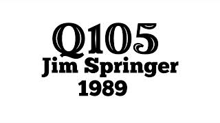 Jim Springer on Q105 Portland [upl. by Ennirak]