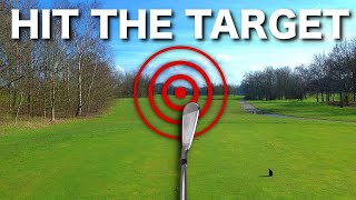 How to aim the golf club amp hit STRAIGHT shots [upl. by Aninep]