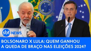 Bolsonaro x Lula quem ganhou a queda de braço nas eleições 2024  SBT News [upl. by Wera188]