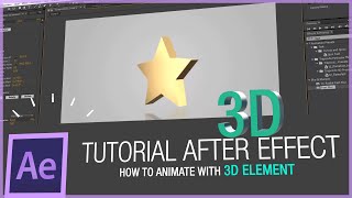 After Effects Tutorial  How to use 3D element in after effects 2015 [upl. by Enailuj771]