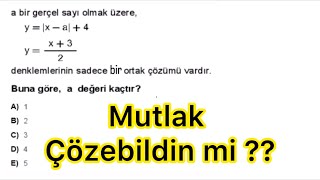 Mutlak Değer Problemi Çözümü İleri Seviye Matematik [upl. by Pejsach806]