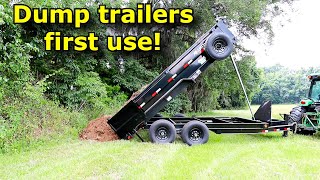 Dump trailers first test Iron Bull dump trailer 781 [upl. by Ritch]