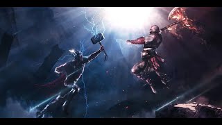 THOR VS KRATOS FULL HD FIGHT [upl. by Einial]