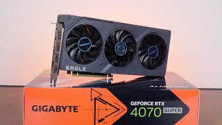 Unboxing Gigabyte GeForce RTX 4070 SUPER EAGLE OC 12G [upl. by Eanwahs]