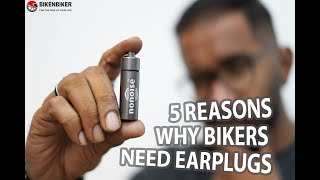 5 REASONS WHY BIKERS NEED EARPLUGS  No Noise [upl. by Fontes]