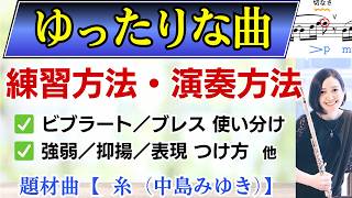 【フルート】上手になれる曲の表現や練習方法を解説【レッスン】 [upl. by Ahsayn]