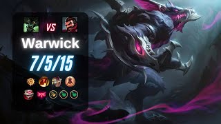 WARWICK JUNGLE vs GRAVES  EUW LoL Challenger Patch 143 [upl. by Baumann]