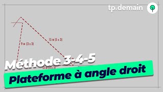 La méthode 345 pour limplantation dune plateforme avec des angles droits [upl. by Annel392]