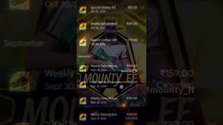 MOUNTY ⚡ freefire shorts money mounty support subscribe viralvideo garenafreefire kannada [upl. by Kelbee]