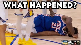 Doctor Reacts to Joel Embiid Knee Injury vs Warriors [upl. by Vittorio]