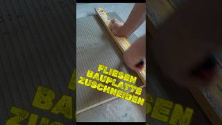 DIYTipps So schneidest du eine Fliesenbauplatte wie ein Profi [upl. by Karyl]