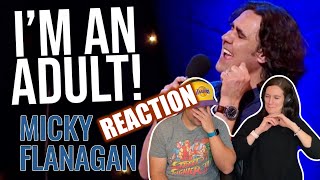 Micky Flanagan  Struggling To Be A GrownUp  Micky Flanagan Live The Out Out Tour REACTION [upl. by Boys256]