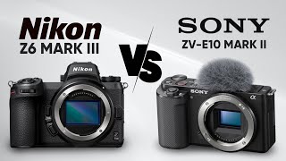 Nikon Z6 Mark III and Sony ZVE10 Mark II  Specs amp Rumors [upl. by Delmor361]