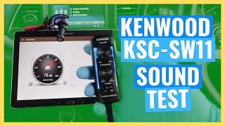 KENWOOD KSCSW11 SOUND TEST Underseat Compact Subwoofer 33 Install Series [upl. by Prudi627]