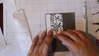 Creating a card using die cut inlay technique [upl. by Cesare]