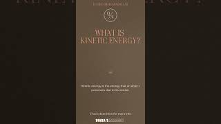 What is kinetic energy learnphysics quiz physicsquiz [upl. by Edgell605]