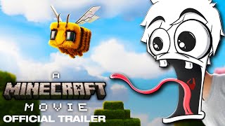 Stegi reagiert auf BRANDNEUEN Minecraft Film Trailer 😍😱 [upl. by Neveda]