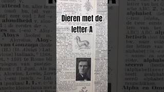 Dieren met de letter A in een encyclopedie uit 1937 dutch boeken nederland dieren geschiedenis [upl. by Pacificas467]