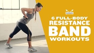 6 FullBody Resistance Band Workouts [upl. by Nessi]