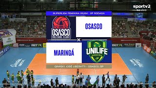 OSASCO X MARINGÁ  SUPERLIGA FEMININA 2324 ❤❤❤AMO VÔLEI🏐🏐🏐 [upl. by Anyrak]