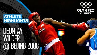 A young Deontay Wilder 🇺🇸 at Beijing 2008  Athlete Highlights [upl. by Sanalda]